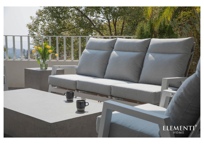 Elementi Home Tevere 60" Large Rectangle Space Grey Concrete Coffee Table FCG03-SG