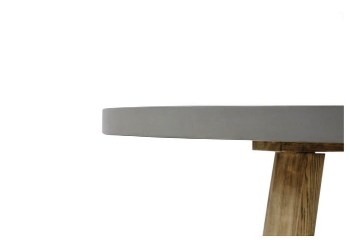 Elementi Home Verona 48" Round Space Grey Concrete Dining Table FDM02-SG