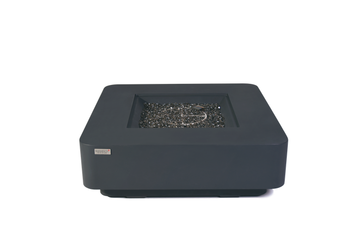 Elementi Plus Lucerne 42" Square Light Grey Concrete Natural Gas Fire Table OFG419LG-NG