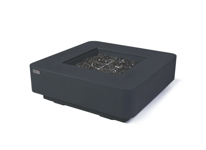 Elementi Plus Lucerne 42" Square Light Grey Concrete Natural Gas Fire Table OFG419LG-NG