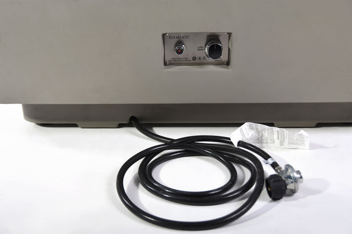 Elementi Plus Lucerne 42" Square Light Grey Concrete Natural Gas Fire Table OFG419LG-NG