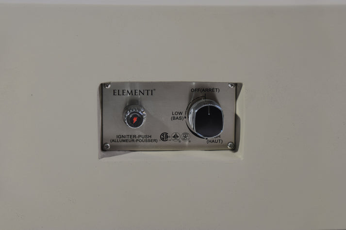 Elementi Plus Lucerne 42" Square Light Grey Concrete Natural Gas Fire Table OFG419LG-NG