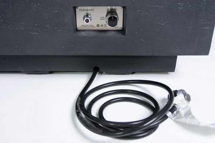 Elementi Plus Riviera 32" Rectangle Light Grey Concrete Natural Gas Fire Table OFG415LG-NG