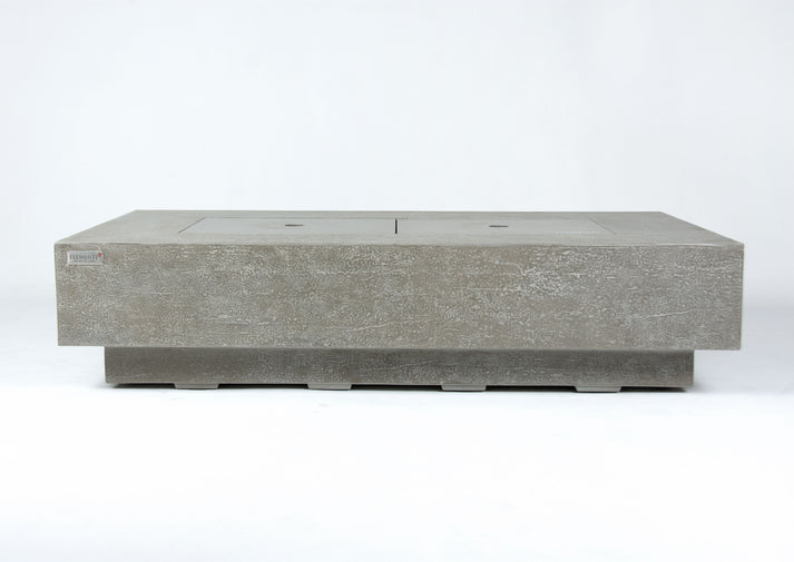 Elementi Plus Riviera 32" Rectangle Light Grey Concrete Natural Gas Fire Table OFG415LG-NG