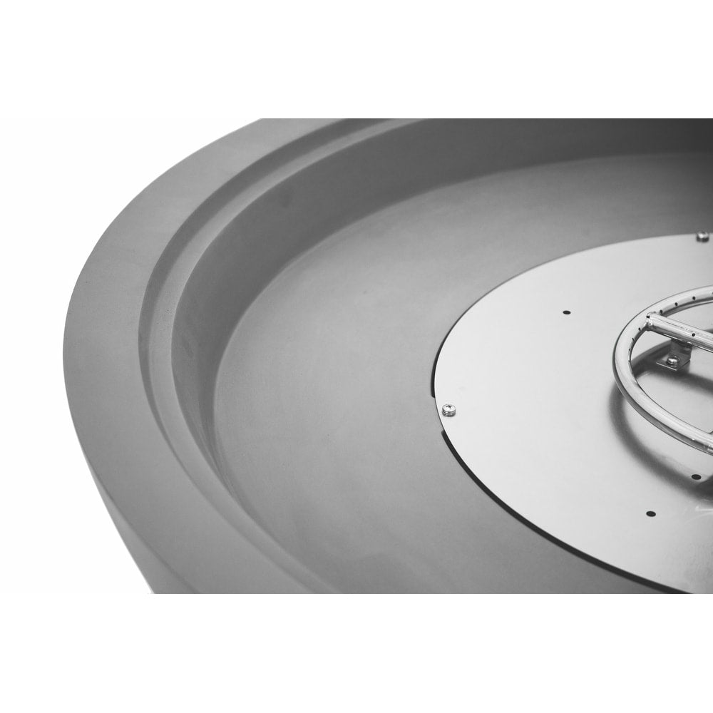 Elementi Rose Bowl 48" Round Concrete Fire Bowl by Elementi Plus OFG420LG-NG