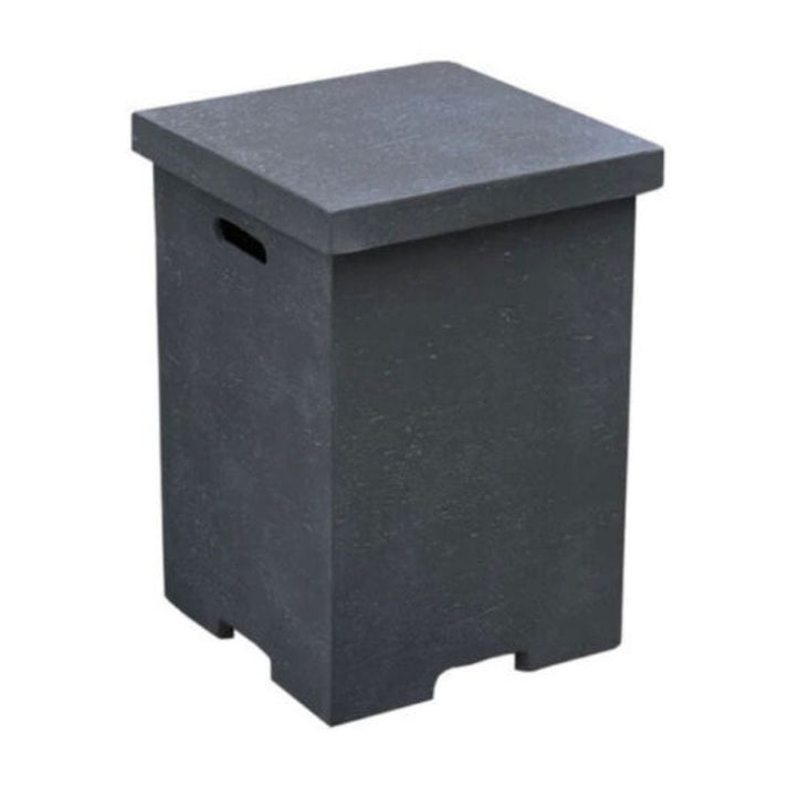 Elementi 18" Square Light Gray Concrete Liquid Propane Tank Cover with Top Removable (ONB01-105)