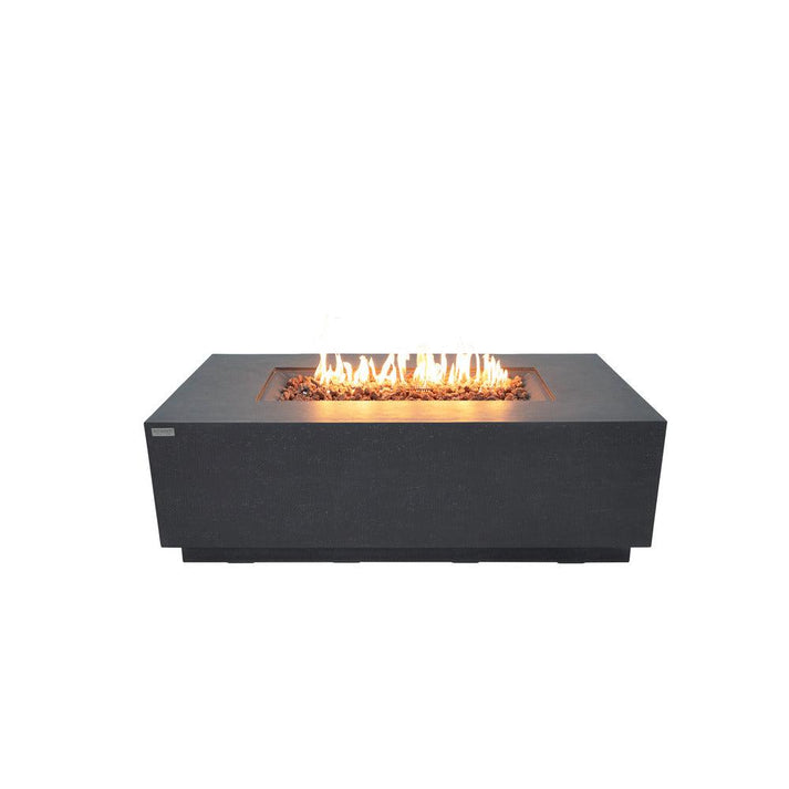 Elementi Andes 32" Rectangle Light Grey Concrete Propane Fire Table OFG309LG-LP