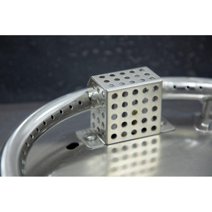 Elementi Montreal 34" Square Light Gray Concrete Liquid Propane Bar Table OFG221LG-LP