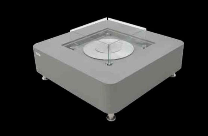 Elementi Perth 40" Square Space Gray Concrete Ethanol Fire Table ECG02SG
