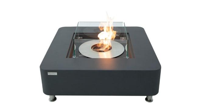 Elementi Perth 40" Square Space Gray Concrete Ethanol Fire Table ECG02SG