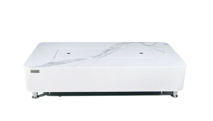 Elementi Plus Valencia 30" Bulgaria Black Natural Gas Marble Porcelain Fire Table OFP102BB-NG