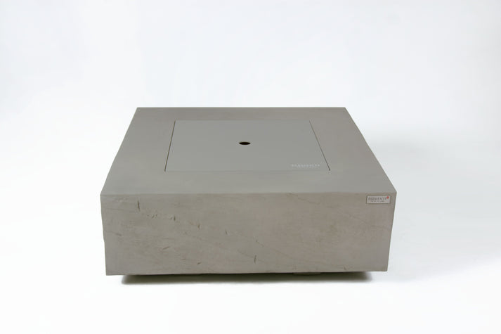 Elementi Plus Capertee 40" Square Space Grey Concrete Natural Gas Fire Table OFG411SG-NG