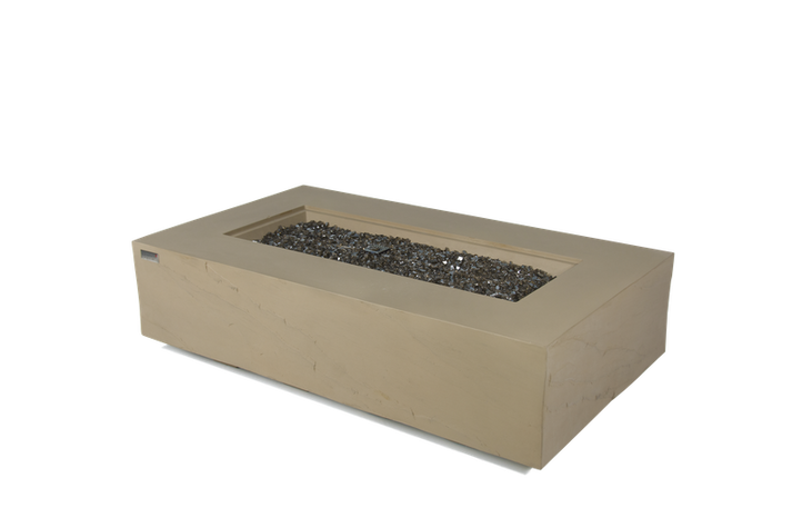 Elementi Plus Meteora 32" Rectangle Space Grey Concrete Natural Gas Sandstone Fire Table OFG410SG-LP