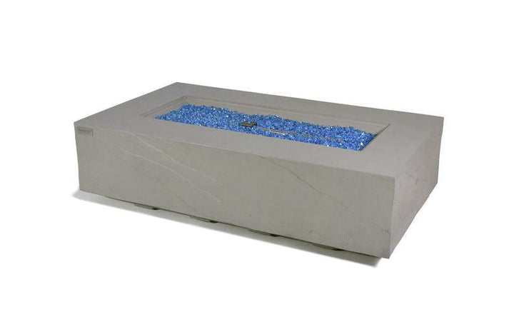 Elementi Plus Meteora 32" Rectangle Space Grey Concrete Natural Gas Sandstone Fire Table OFG410SG-LP
