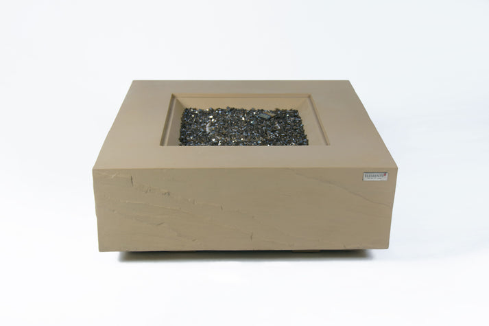 Elementi Plus Capertee 40" Square Space Grey Concrete Natural Gas Fire Table OFG411SG-NG