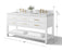Ancerre Designs Elizabeth Bathroom Vanity With Sink And  Carrara White Marble Top Cabinet Set