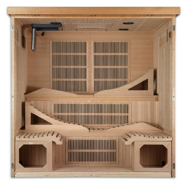 Golden Designs Dynamic "Monaco" 6-person Ultra Low EMF FAR Infrared Sauna  DYN-6996-01
