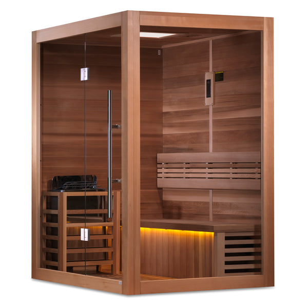 Golden Designs "Hanko Edition" 2-3 Person Traditional Steam Sauna (GDI-7202-01) - Canadian Red Cedar Interior