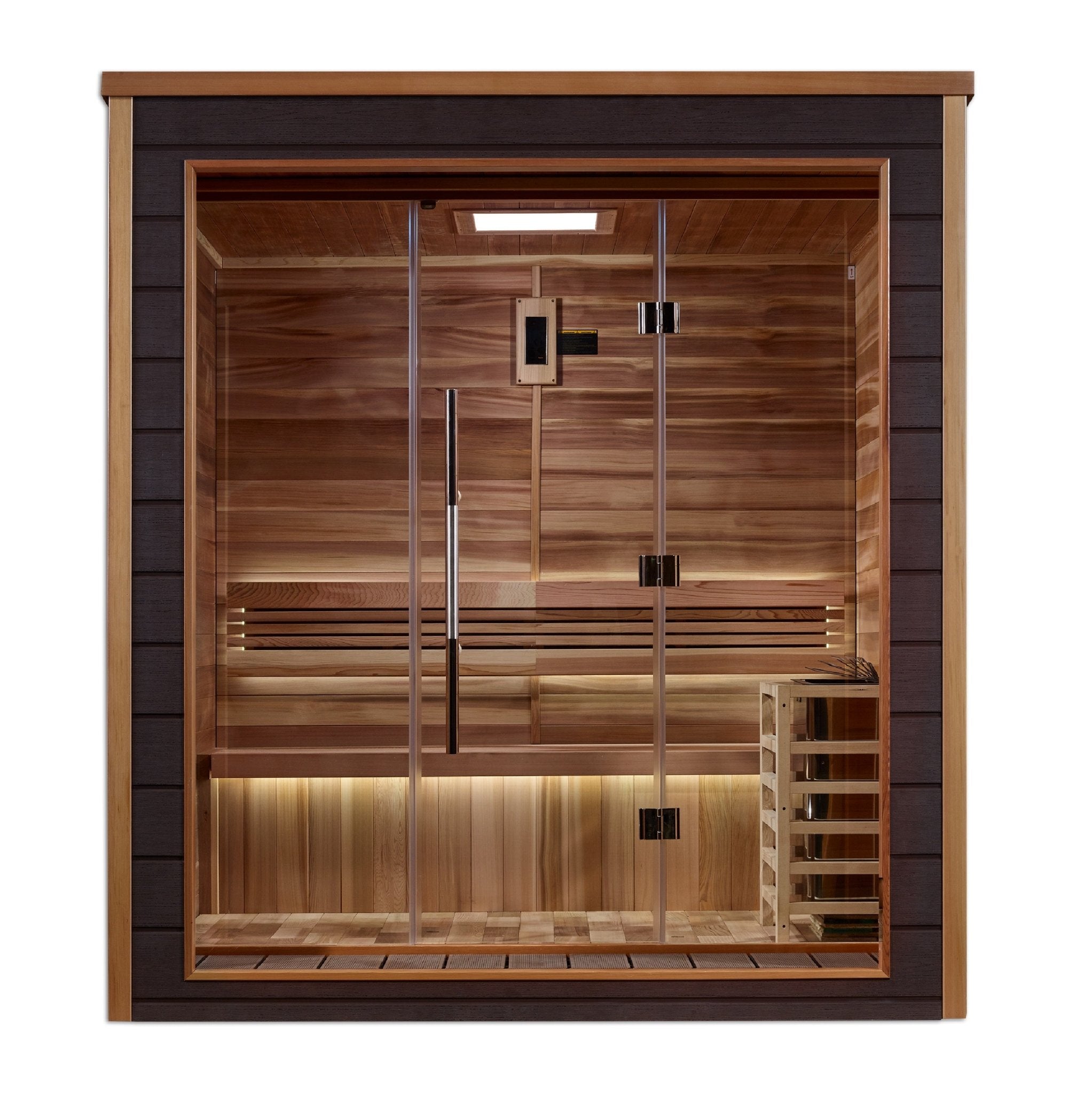 Golden Designs Drammen 3 Person Outdoor-Indoor Traditional Sauna (GDI-8023-01)