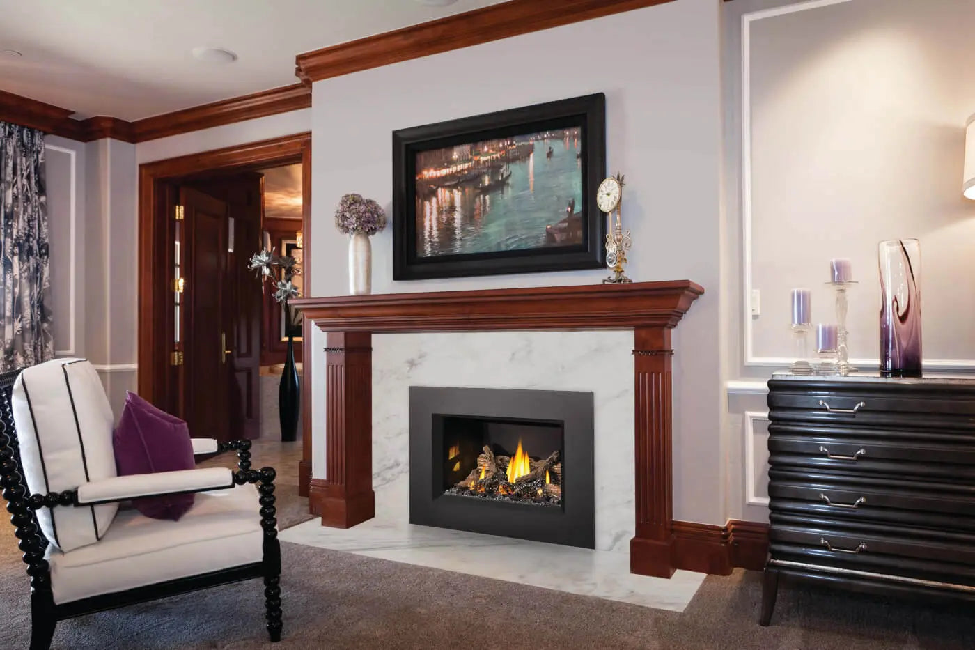 Napoleon Oakville X3 Direct Vent Natural Gas Fireplace Insert - Electronic Ignition NPL-GDIX3N-1