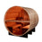 Golden Designs "Zurich" 4 Person Barrel with Bronze Privacy View - Traditional Sauna - Pacific Cedar GDI-B024-01
