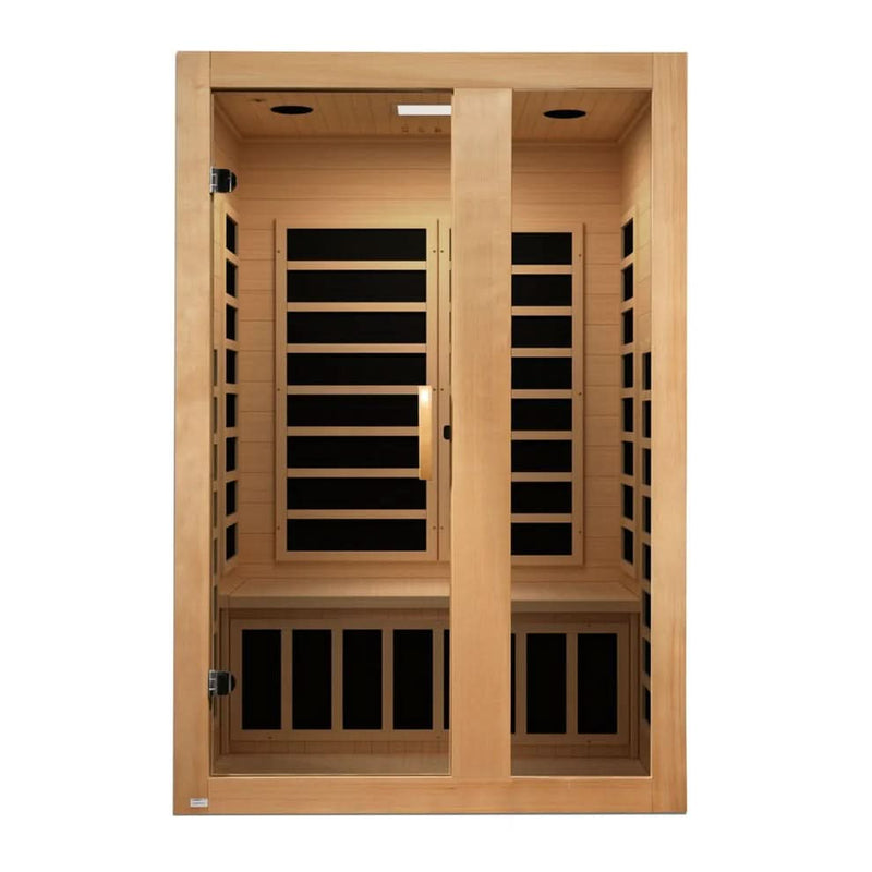 Golden Designs Dynamic Serena 2 Person Low EMF FAR IR Sauna (DYN-6229-01)