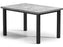 Homecrest Concrete Aluminum 62''W x 42''D Rectangular Counter Table with Umbrella Hole