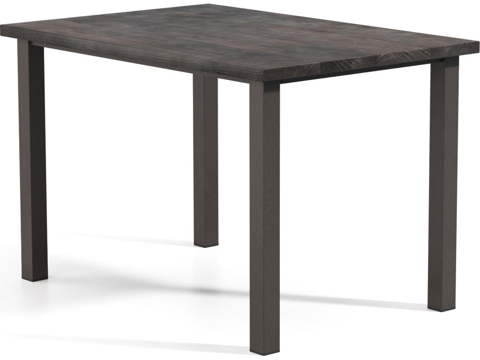 Homecrest Timber Aluminum 62''W x 42''D Rectangular Bar Post Base Table