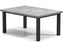 Homecrest Concrete Aluminum 62''W x 42''D Rectangular Dining Table with Umbrella Hole