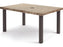 Homecrest Slate Aluminum 62''W x 42''D Rectangular Dining Table with Umbrella Hole