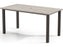 Homecrest Shadow Rock Aluminum 82''W x 42''D Rectangular Bar Table with Umbrella Hole