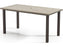Homecrest Stonegate Aluminum 84''W x 42''D Rectangular Bar Table with Umbrella Hole