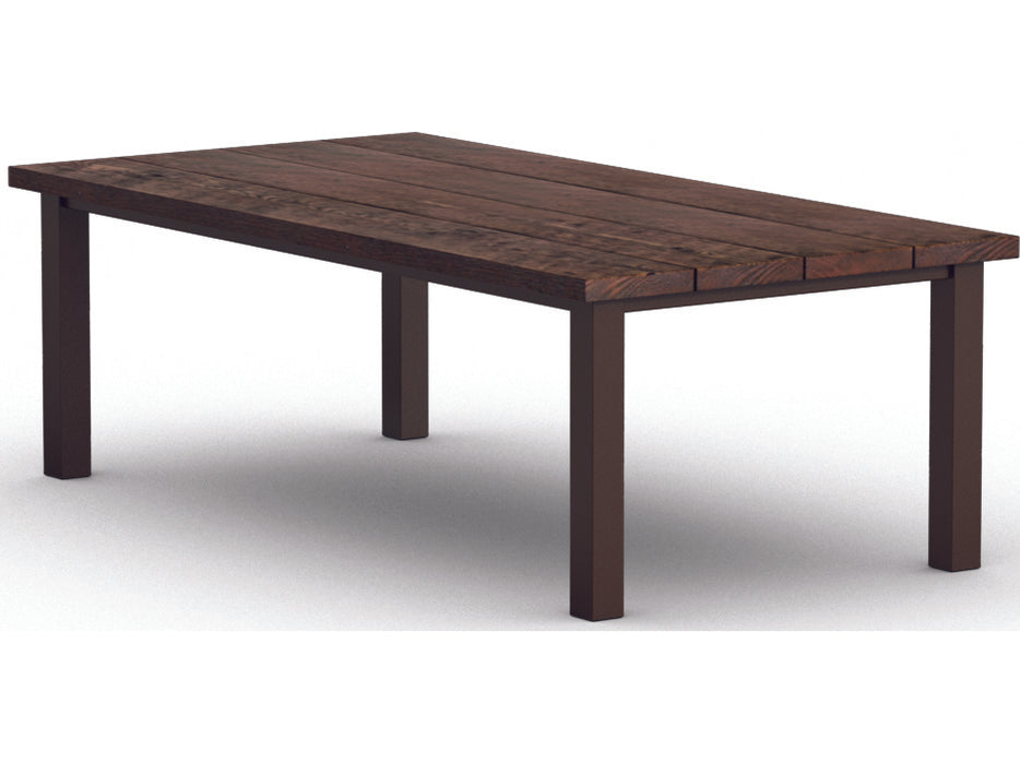 Homecrest Timber Aluminum 84''W x 42''D Rectangular Dining Table