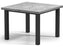 Homecrest Concrete Aluminum 42'' Square Cafe Table with Umbrella Hole