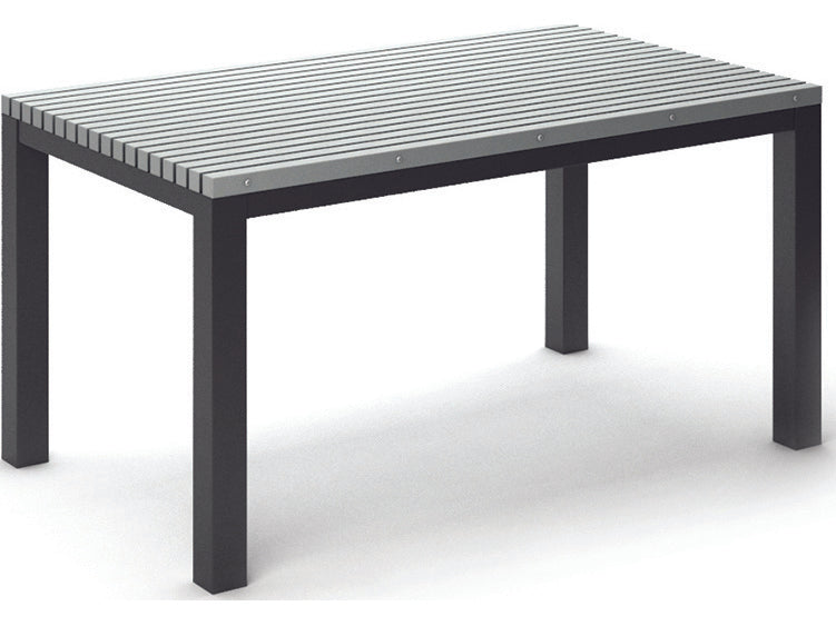 Homecrest Eden Aluminum 60''W x 35''D Rectangular Dining Table