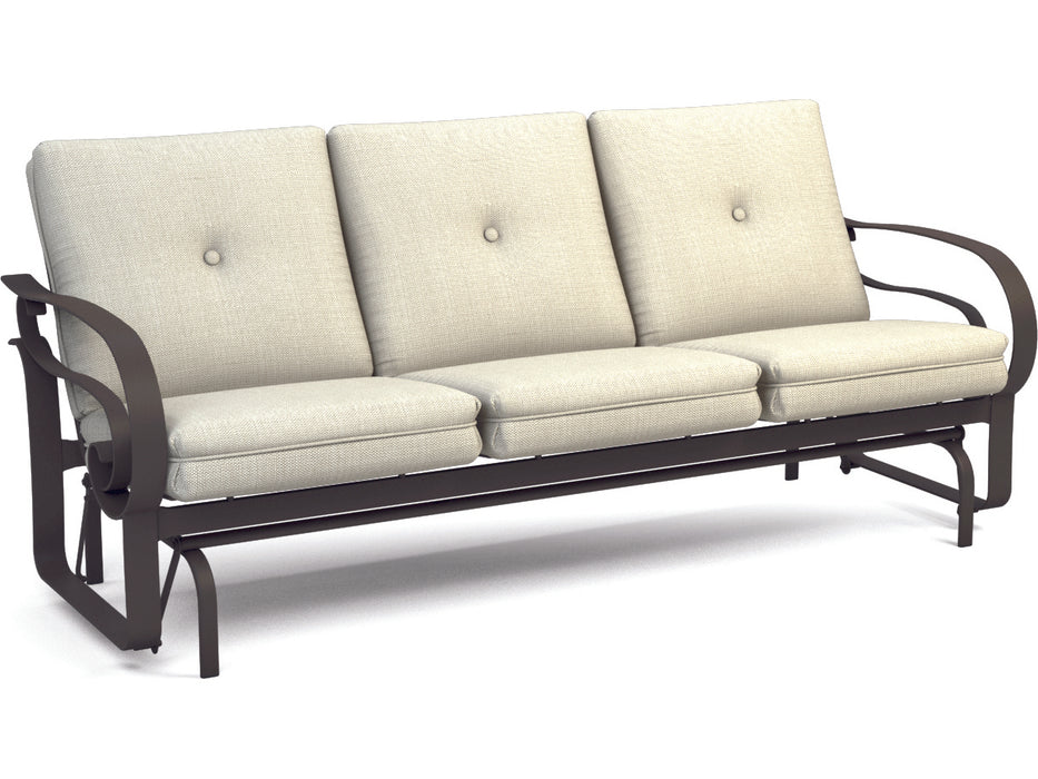 Homecrest Emory Cushion Aluminum Low Back Glider Sofa