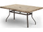 Homecrest Slate Aluminum 62''W x 42''D Rectangular Counter Table with Umbrella Hole