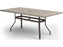 Homecrest Stonegate Aluminum 84''W x 42''D Rectangular Counter Table with Umbrella Hole