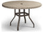 Homecrest Slate Aluminum 48'' Round Counter Table with Umbrella Hole