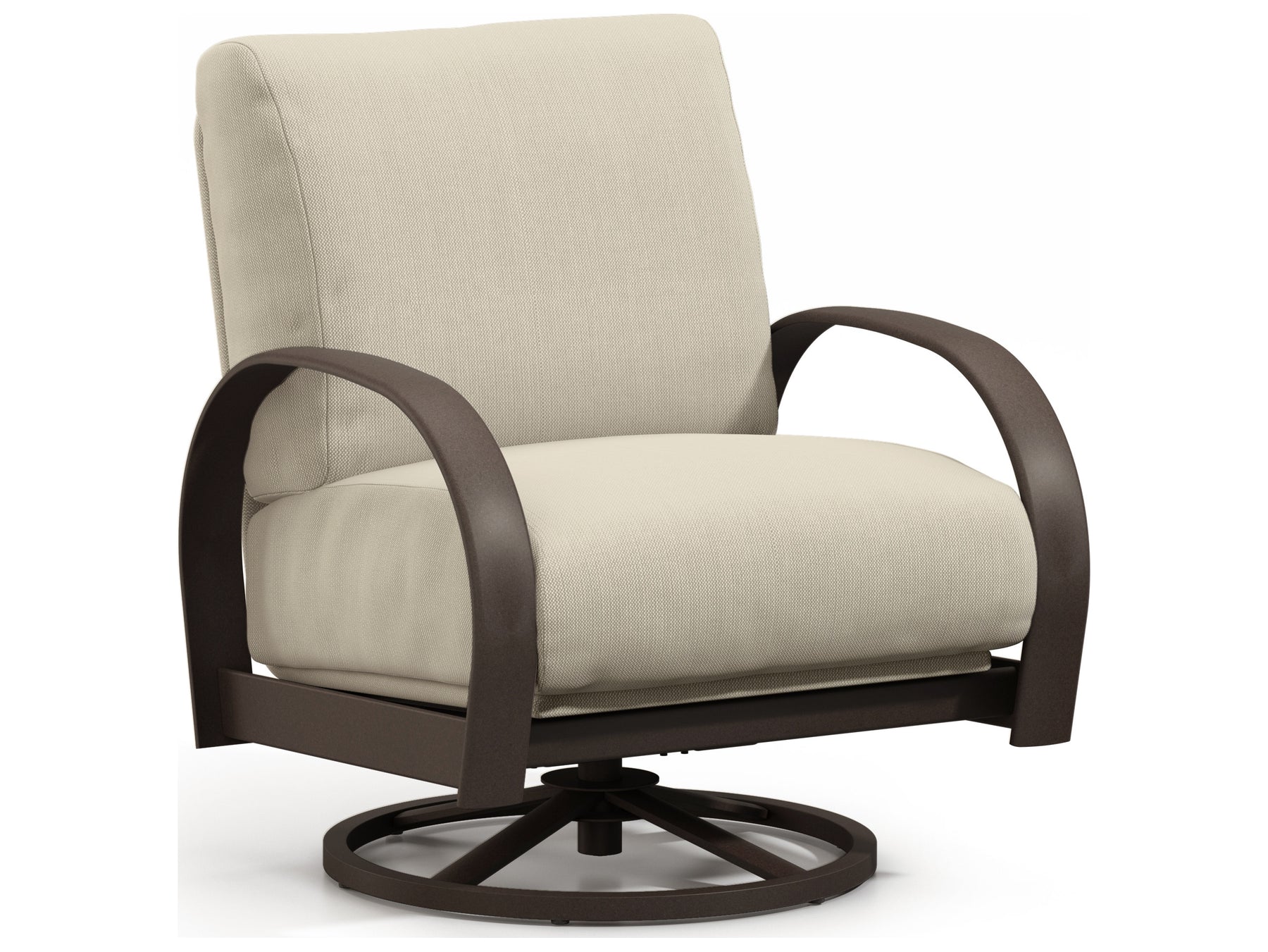 Homecrest Magneta Cushion Aluminum Swivel Rocker Lounge Chair