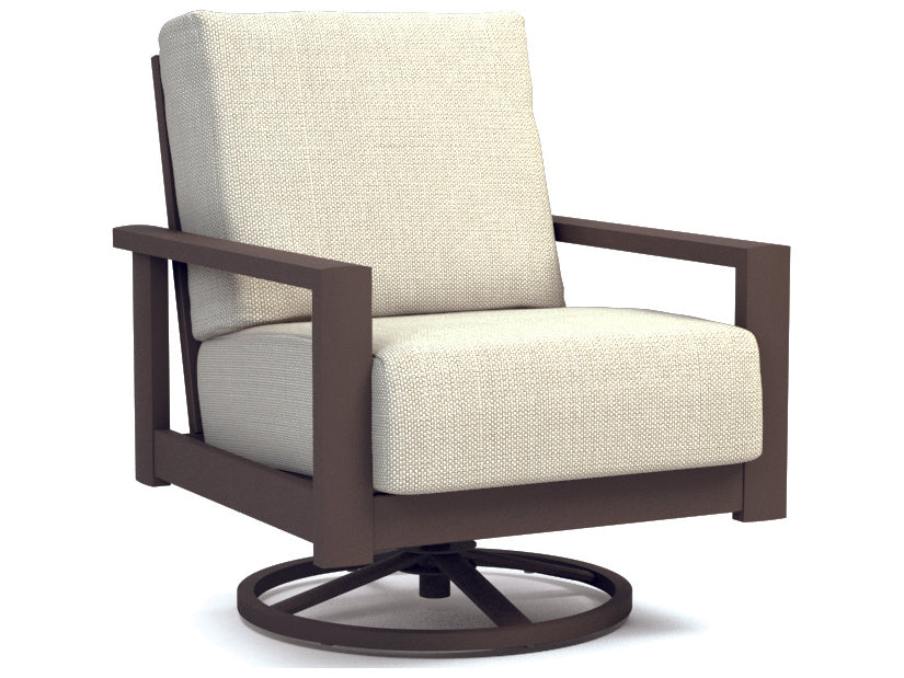Homecrest Elements Cushion Aluminum Swivel Rocker Lounge Chair