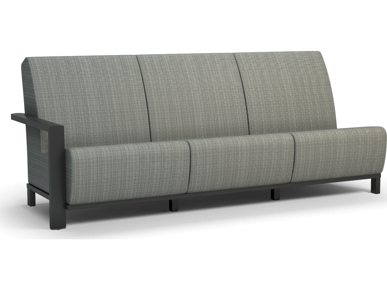 Homecrest Elements Air Sensation Sling Aluminum Right Arm Sofa