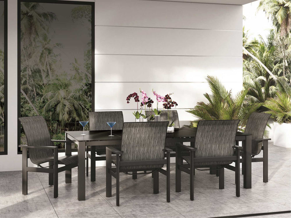 Homecrest Mode Aluminum 66''W x 44''D Rectangular Dining Table