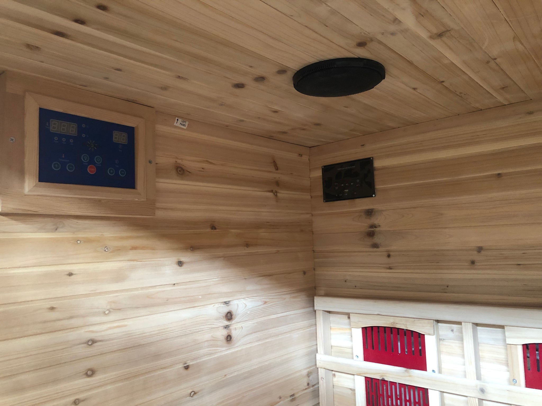Sunray 3 Person Outdoor Sauna w/Ceramic Heater - HL300D3 Grandby 72" x 47" x 83" | 2100 watts, 8 ceramic heaters, ETL/CSA