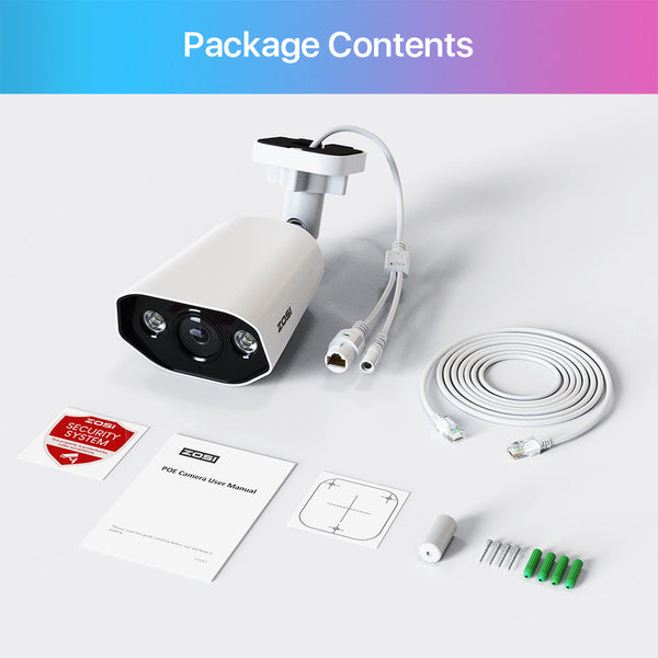 Zosi Add-on 4K PoE Camera + Person & Vehicle Detection