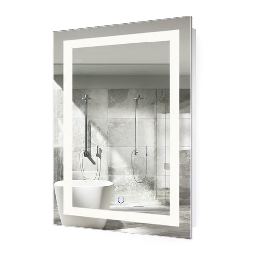 Krugg Icon 24″ x 36″ LED Bathroom Mirror With Dimmer & Defogger | Lighted Vanity Mirror