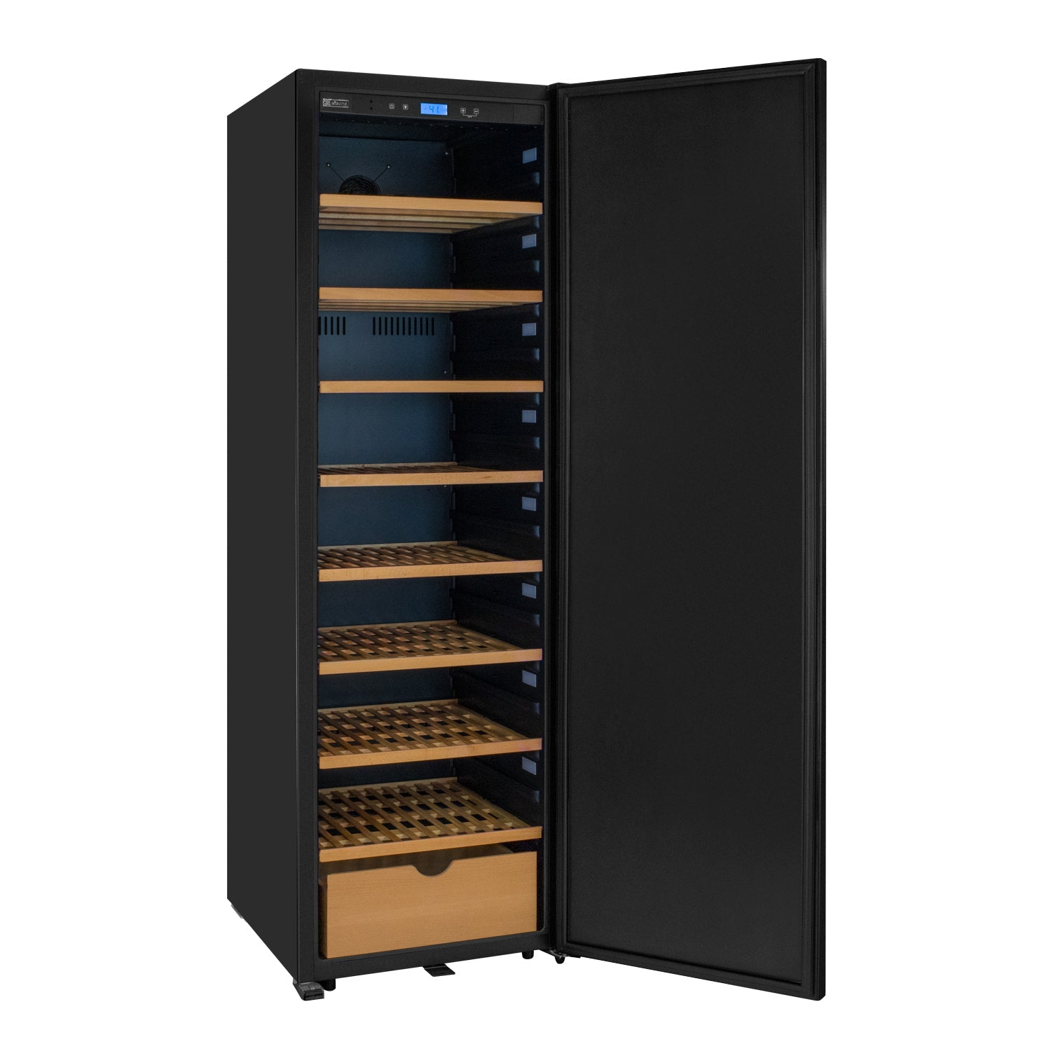 Allavino 76.5" Tall Single Zone Wine Vault with Solid Black Right Hinge Door  AO KWR-8185-1SDR