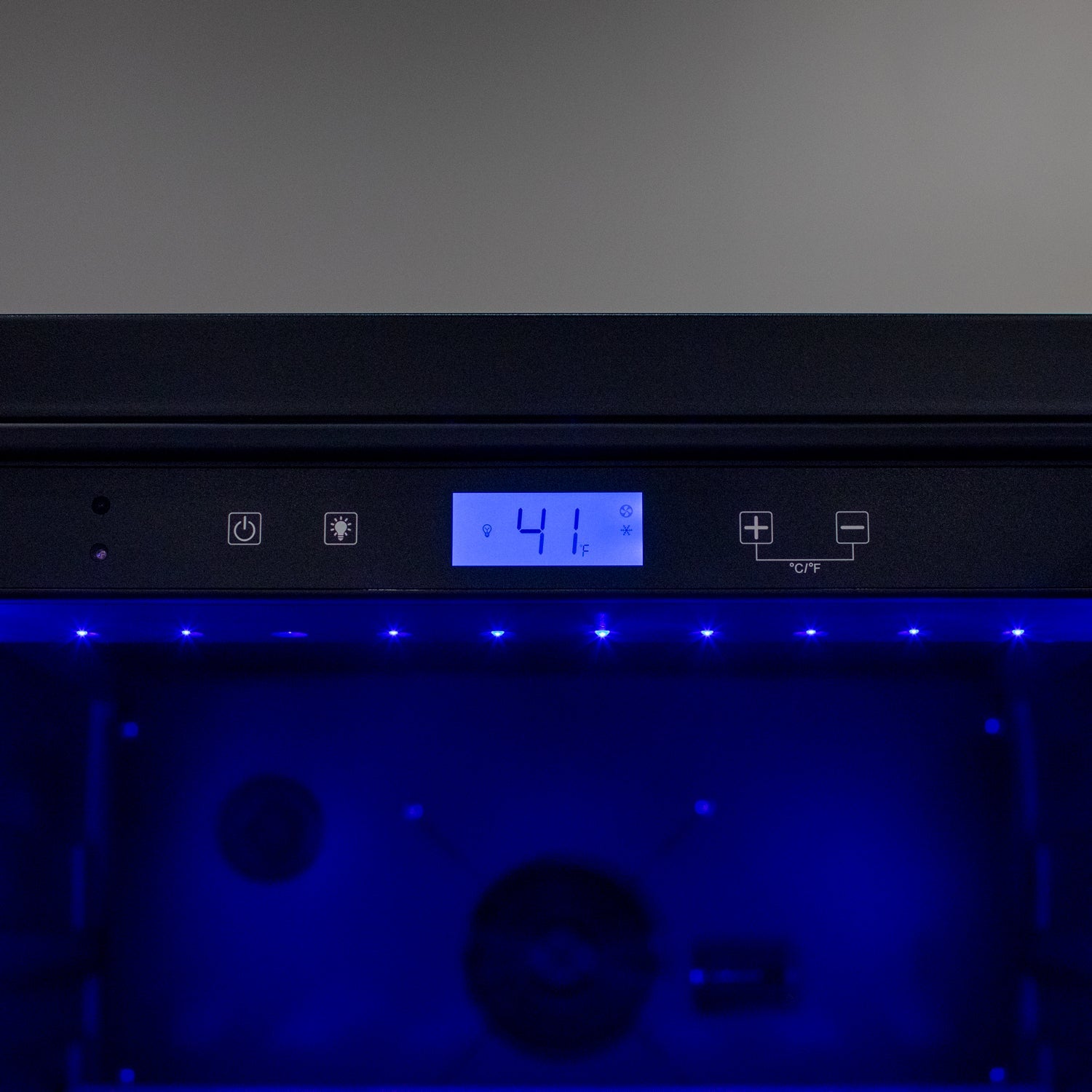 Allavino 76.5" Tall Single Zone Wine Vault with Solid Black Right Hinge Door  AO KWR-8185-1SDR