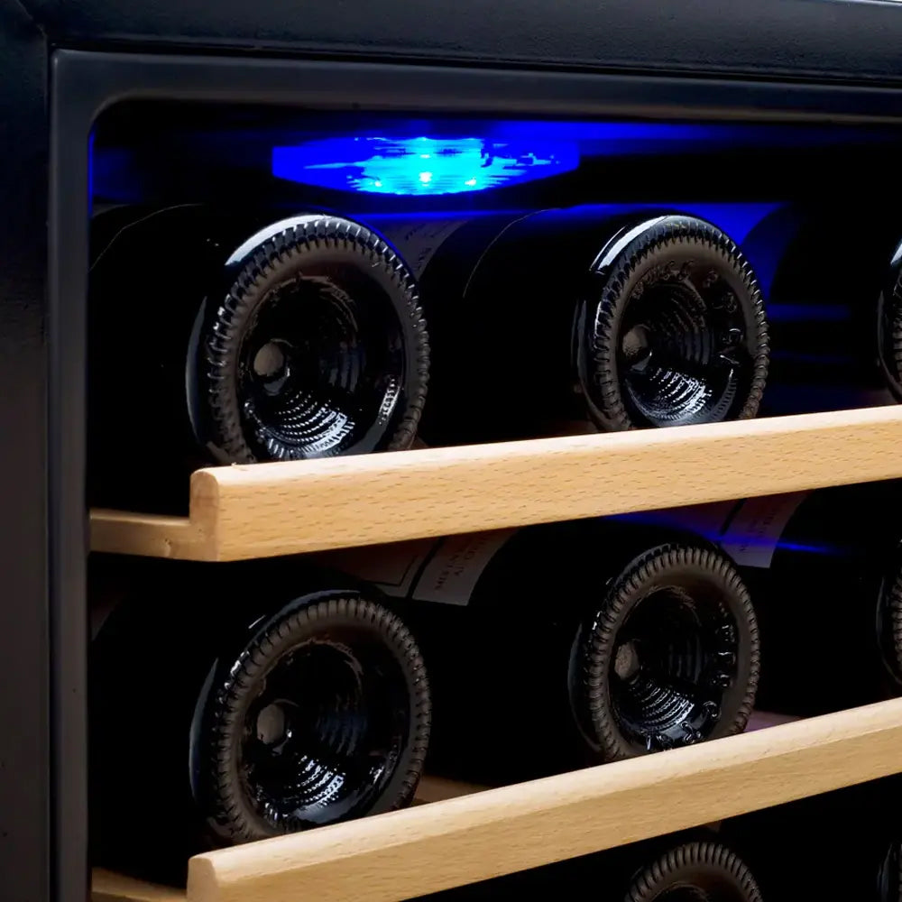 Allavino Cascina Series 43 Bottle Dual Zone Freestanding Wine Refrigerator Cooler with Stainless Steel Door AO KWR43D-2SR
