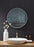 Ancerre Designs Cirque Round Led Lighted Bathroom Vanity Black Framed Mirror